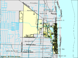 U.S. Census Bureau map showing city limits