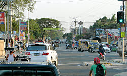 Intersection of MacArthur Highway as seen near Caltex in Capas