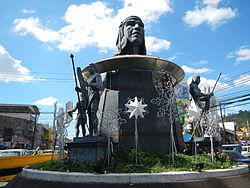 Ulo ng Apo monument located in Bajac-Bajac rotunda