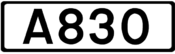 A830 road shield