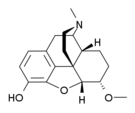 Chemical structure of Methyldihydromorphine.