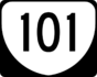 State Route 101 marker