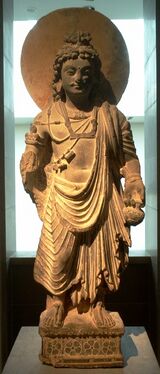 bronze figure The Bodhisattva Maitreya, 2nd century, Gandhara