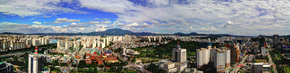 Downtown Gwangju from city hall