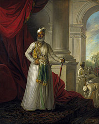 A portrait of Muhammed Ali Khan Wallajah