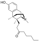 Chemical structure of Tonazocine.