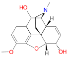 Chemical structure of Hydroxycodeine.