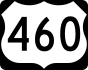 U.S. Route 460 marker