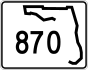 State Road 870 marker