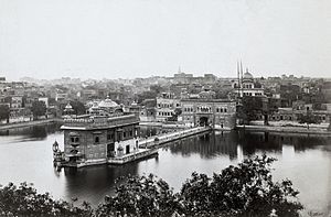 Large building on the water