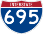 Interstate 695 marker