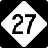 NC Highway 27 marker