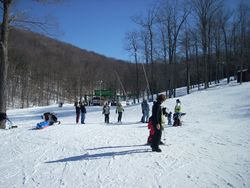 Skiing at Denton Hill State Park