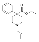 General structure of Allylnorpethidine.