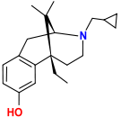 Chemical structure of Gemazocine.