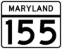 Maryland Route 155 marker