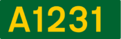 A1231 road shield