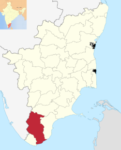 Location in Tamil Nadu, India