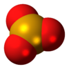 Space-filling model of the monomer as found in the gas phase