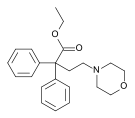 General structure of Dioxaphetyl butyrate.