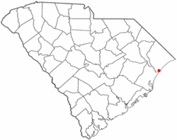 Location of Garden City inSouth Carolina