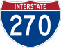 Interstate 270 marker