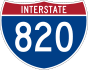 Interstate 820 marker