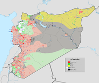 Map of Syrian Civil War