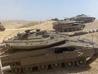 Merkava Mark IV (foreground)