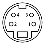 MiniDIN-4 Connector Pinout.svg