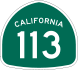 State Route 113 marker