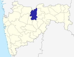 Location of Buldhana district in Maharashtra