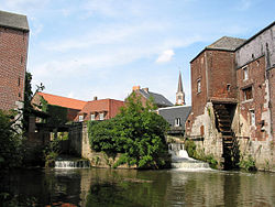 The Arenberg watermills on the river Senne