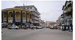 View of high street in Kumasi