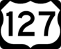 U.S. Route 127 marker