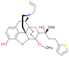 Chemical structure of Thienorphine.