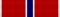 Width-44 scarlet ribbon with width-4 ultramarine blue stripe at center, surrounded by width-1 white stripes. Width-1 white stripes are at the edges.