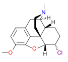 Chemical structure of Chlorodihydrocodide.