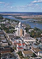 The Missouri River at the state capital of Jefferson City, Missouri