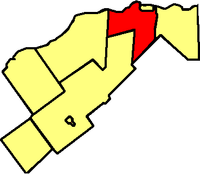 Location within Prescott and Russell