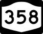 NYS Route 358 marker