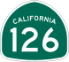 State Route 126 marker