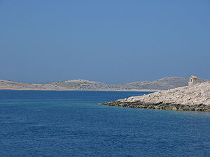 Coastline with rocky shore