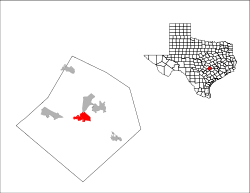 Location of Bastrop, Texas