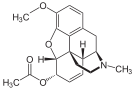 Chemical structure of 6-Monoacetylcodeine.