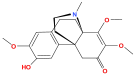 Chemical structure of Aknadinine.