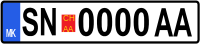 License plate of Sveti Nikole.svg