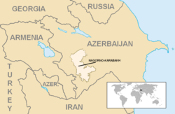 Location of Nagorno-Karabakh