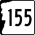 New Hampshire Route 155 marker