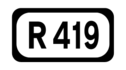 R419 road shield}}